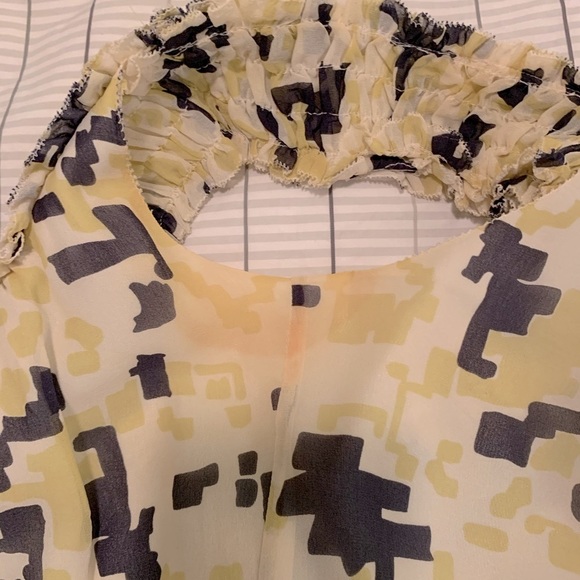 Twenty8twelve by Sienna Miller silk blouse with geometric print I sz 2 - Picture 10 of 14